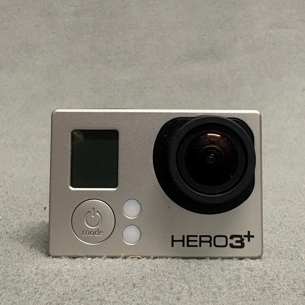 GoPro HERO3+ Action Camera Silver Black Excellent Condition With Case